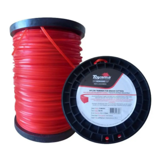 FIO DE NYLON P/ROCADEIRA 3,00MM QUADRADO VERMELHO TOYAMA