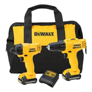 Kit Parafusadeira/furadeira Dewalt 12v 2 Baterias Carregador