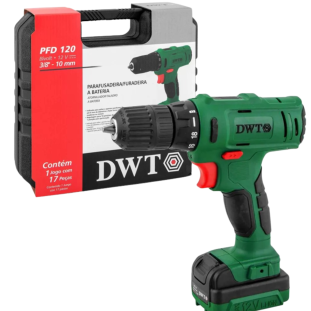 FURADEIRA/PARAFUSADEIRA PFD120 BATERIA BIVOLT 12V DWT