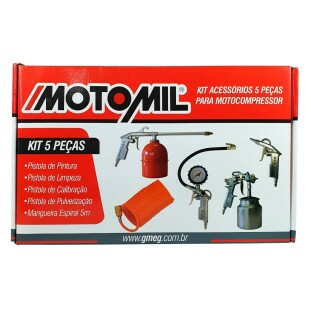 KIT ACESSORIOS MOTOCOMPRESSOR C/ 5 PC MOTOMIL