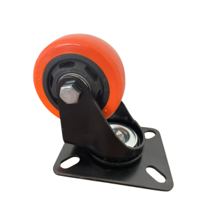 RODIZIO PVC LARANJA 3 GIRATORIO AJAX