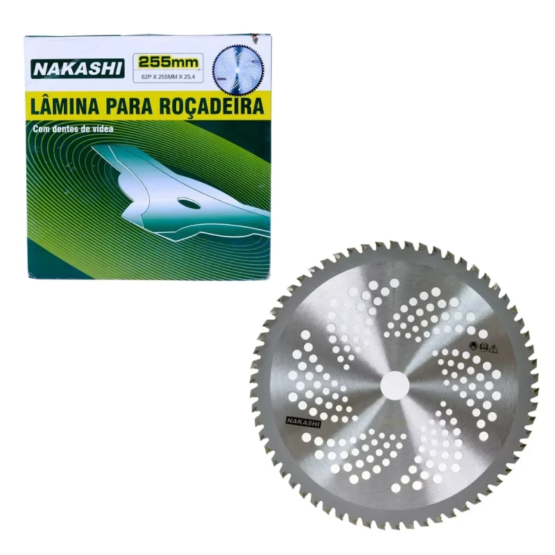 LAMINA P/ ROCADEIRA VIDEA 62D 255 X 25,4 NAKASHI