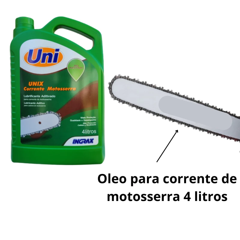 Oleo Para Corrente De Motosserra 4 litros Ingrax