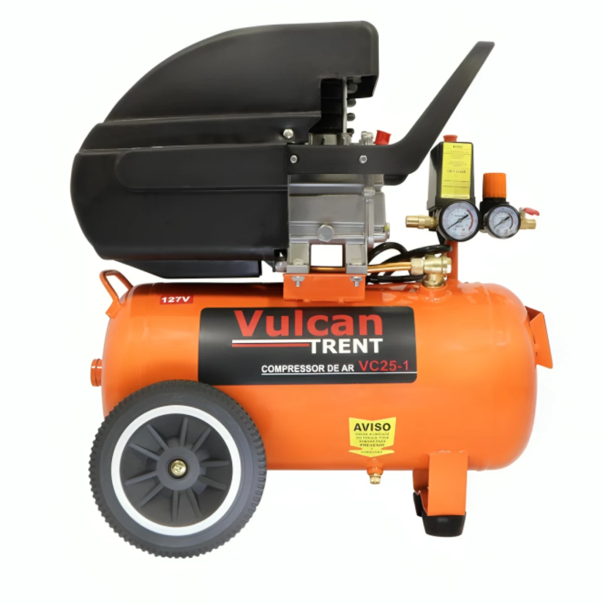 COMPRESSOR DE AR 24L 2,5HP VC25-2 VULCAN TRENT