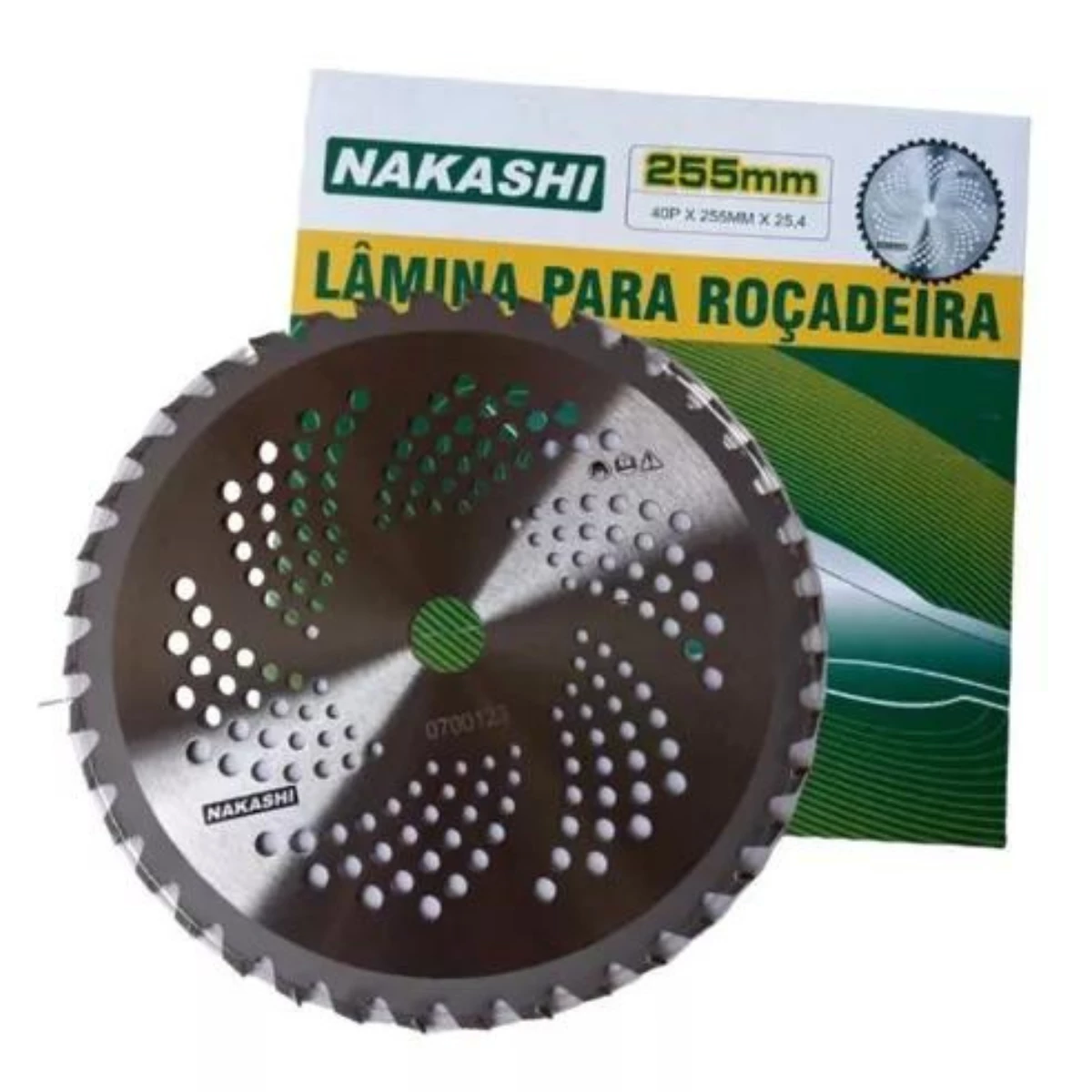 Lamina Para Roçadeira 255mm 40P Furo 25,4 Nakashi