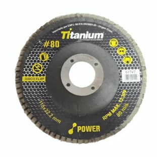 DISCO FLAP CONICO 4.1/2 G080 TITANIUM
