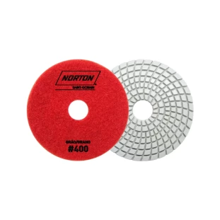 DISCO FLEX DIAMANTADO 100MM GR 400 VERMELHO NORTON