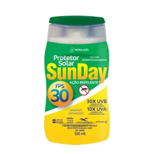 PROTETOR SOLAR FPS 60 120ML C/ REPELENTE SUNDAY