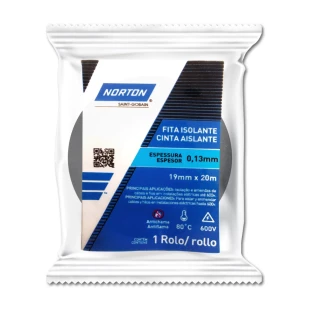 FITA ISOLANTE 19 X 20M PRETA NORTON