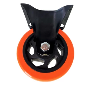 RODIZIO PVC LARANJA 4 FIXO  AJAX