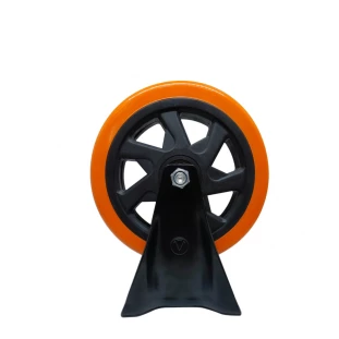 RODIZIO PVC LARANJA 6 FIXO AJAX